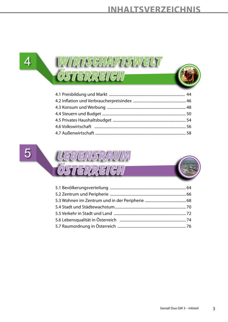 Genial! Duo Geografie und Wirtschaftliche Bildung 3 - Infoteil