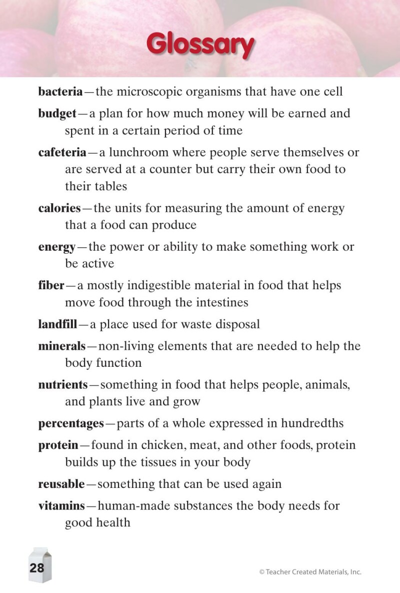 A1 – Count Me In! What’s for Lunch?