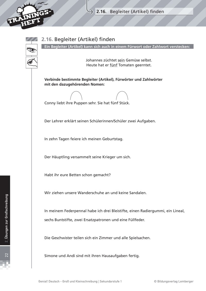 Genial! Deutsch – Trainingsheft Groß- und Kleinschreibung – Sek 1