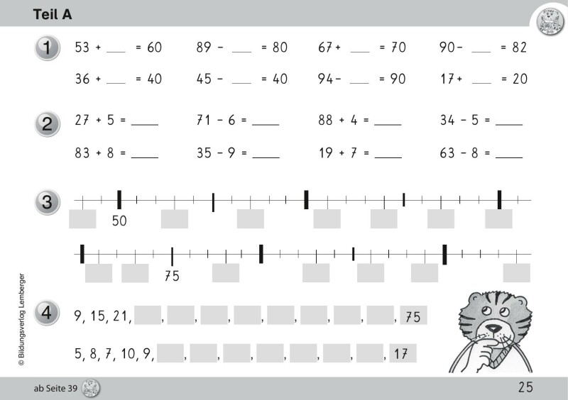 Mathetiger 2 NEU – Schulbuch Tigertrainer – Teil A (für das 1. Semester) – Classic
