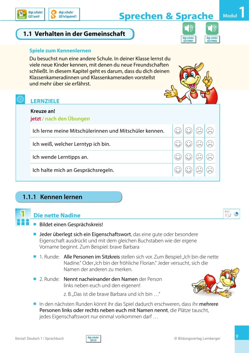 Genial! Deutsch 1 – Sprachbuch IKT / Schulbuch – Classic