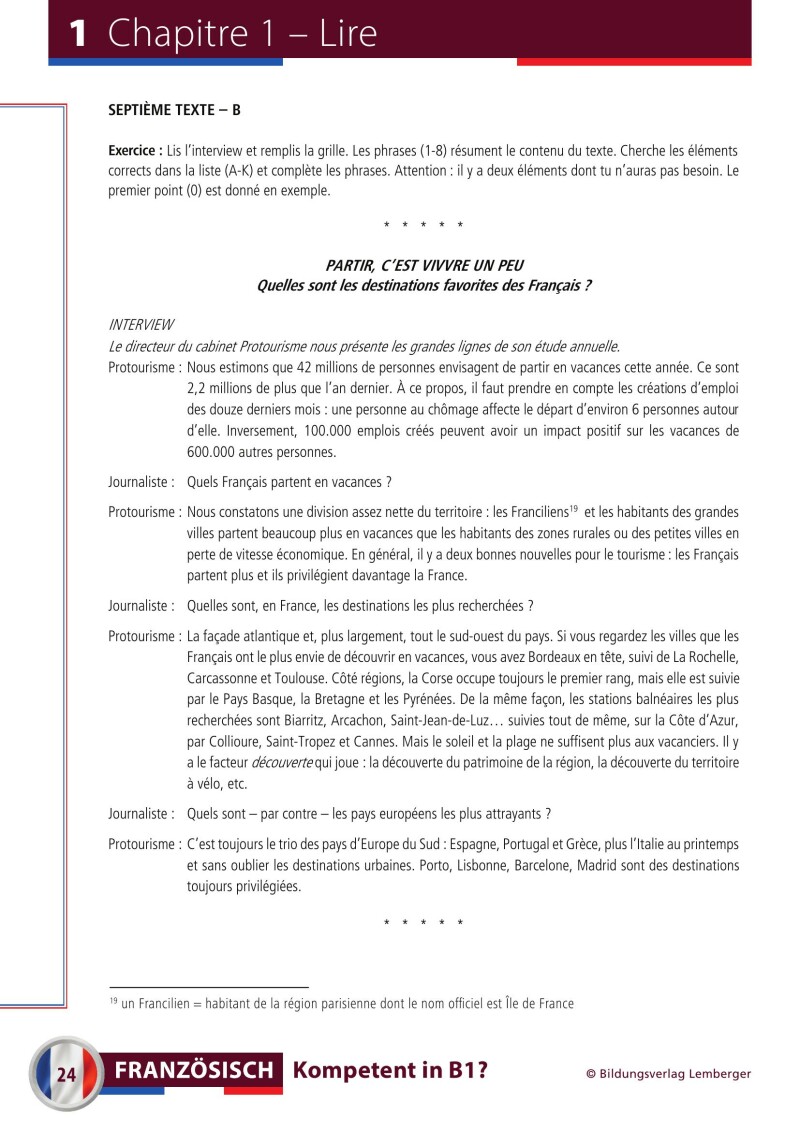 Französisch – Kompetent in B1?_Übungsbuch / mit Audio-Files; inkl. Audio-CD