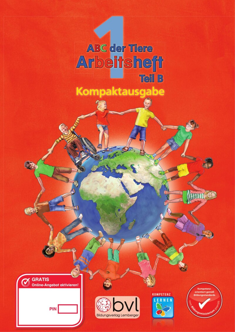 ABC der Tiere 1 - Schulbuch Kompaktausgabe: Lesen in Silben - Arbeitsheft - Teil B