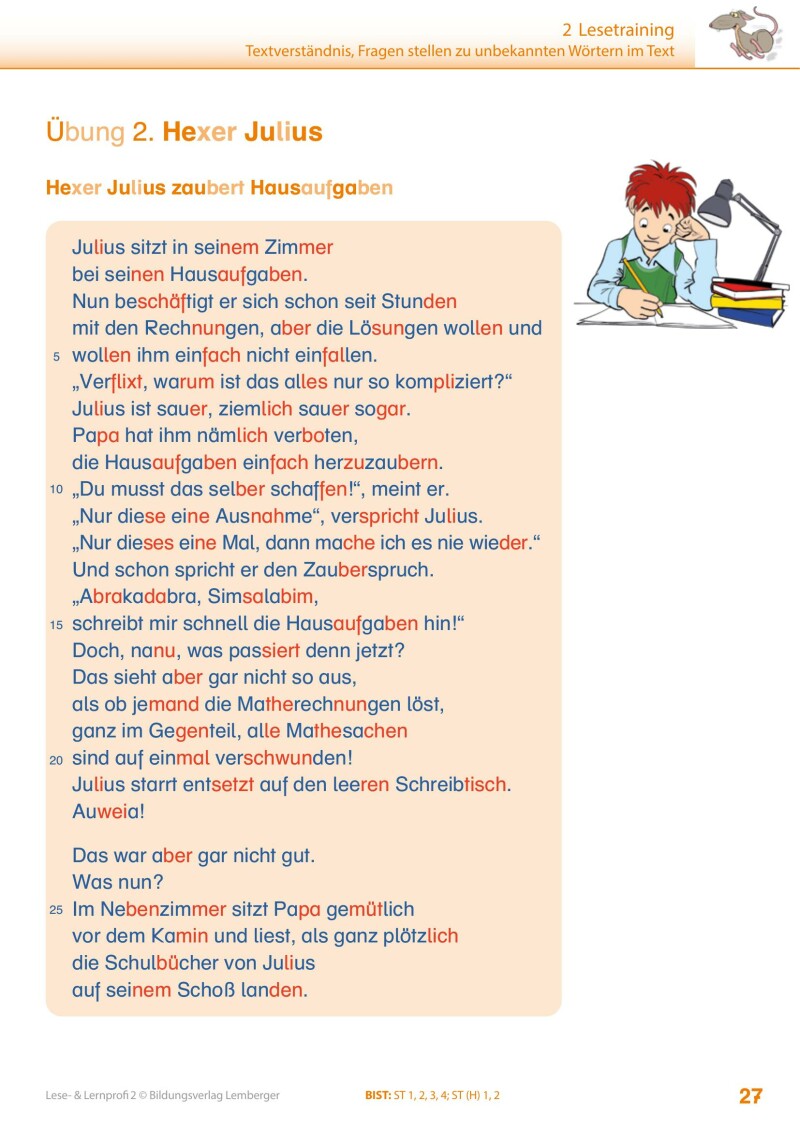 Lese- und Lernprofi 2 - Schulbuch: Silbierte Ausgabe_Version 3.1