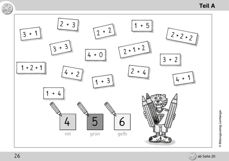 Mathetiger 1 NEU - Schulbuch Tigertrainer - Teil A (für das 1. Semester)