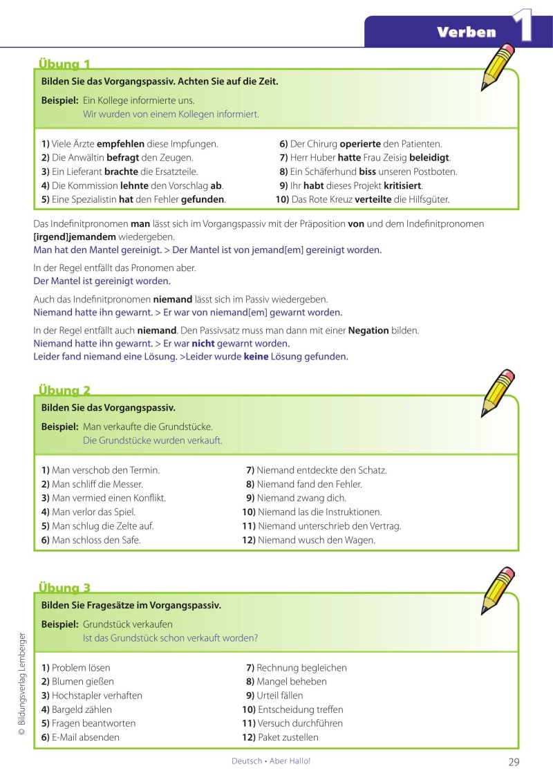 Deutsch - ABER HALLO! Grammatikübungen Oberstufe - Ausgabe für Österreich