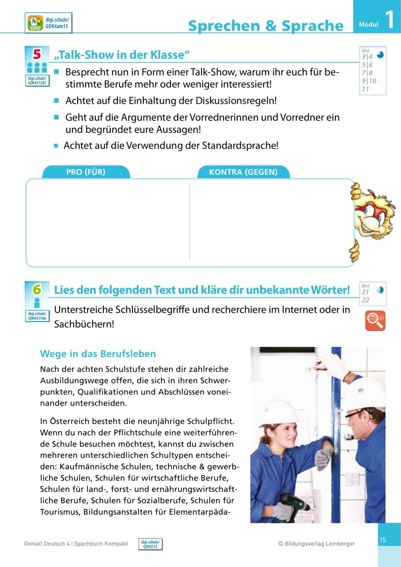 Genial! Deutsch 4 – Sprachbuch Kompakt IKT_Version 1.2: Schulbuch mit E-Book für das Leistungsniveau ”Standard”