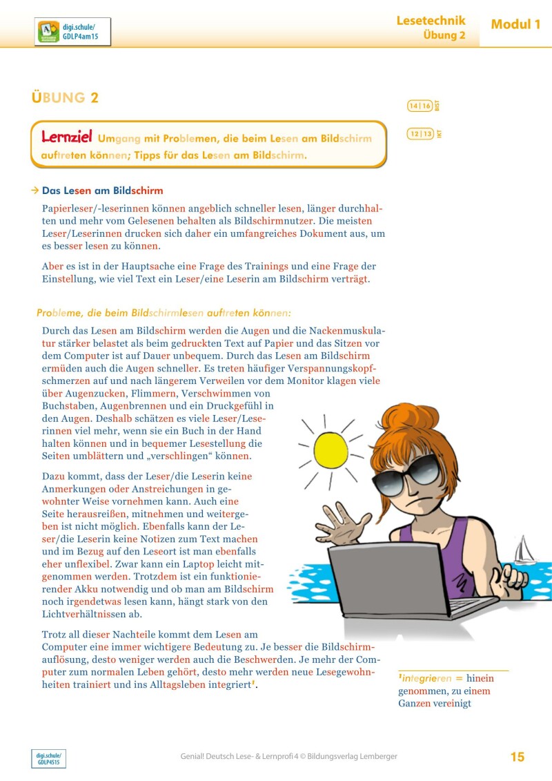 Genial! Deutsch 4 – Lese- und Lernprofi IKT v3.1 / Schulbuch silbierte Ausgabe  PLUS Lizenz