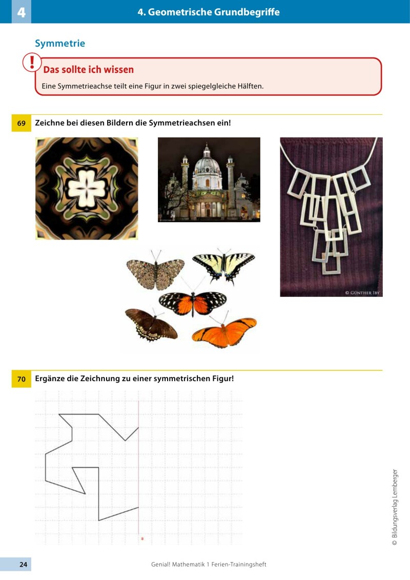 Genial! Mathematik 1 - Ich kann's!: Ferien-Trainings-Heft