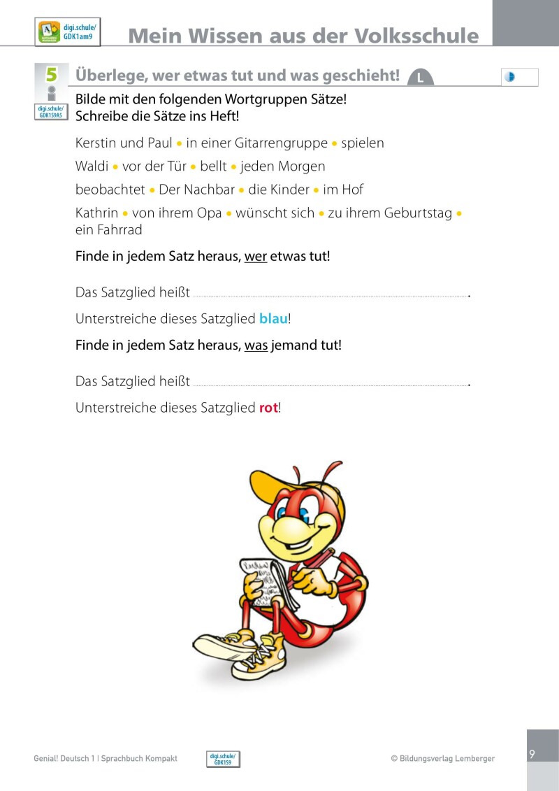 Genial! Deutsch 1 – Sprachbuch Kompakt IKT_Version 1.2: Schulbuch für das Leistungsniveau ”Standard”