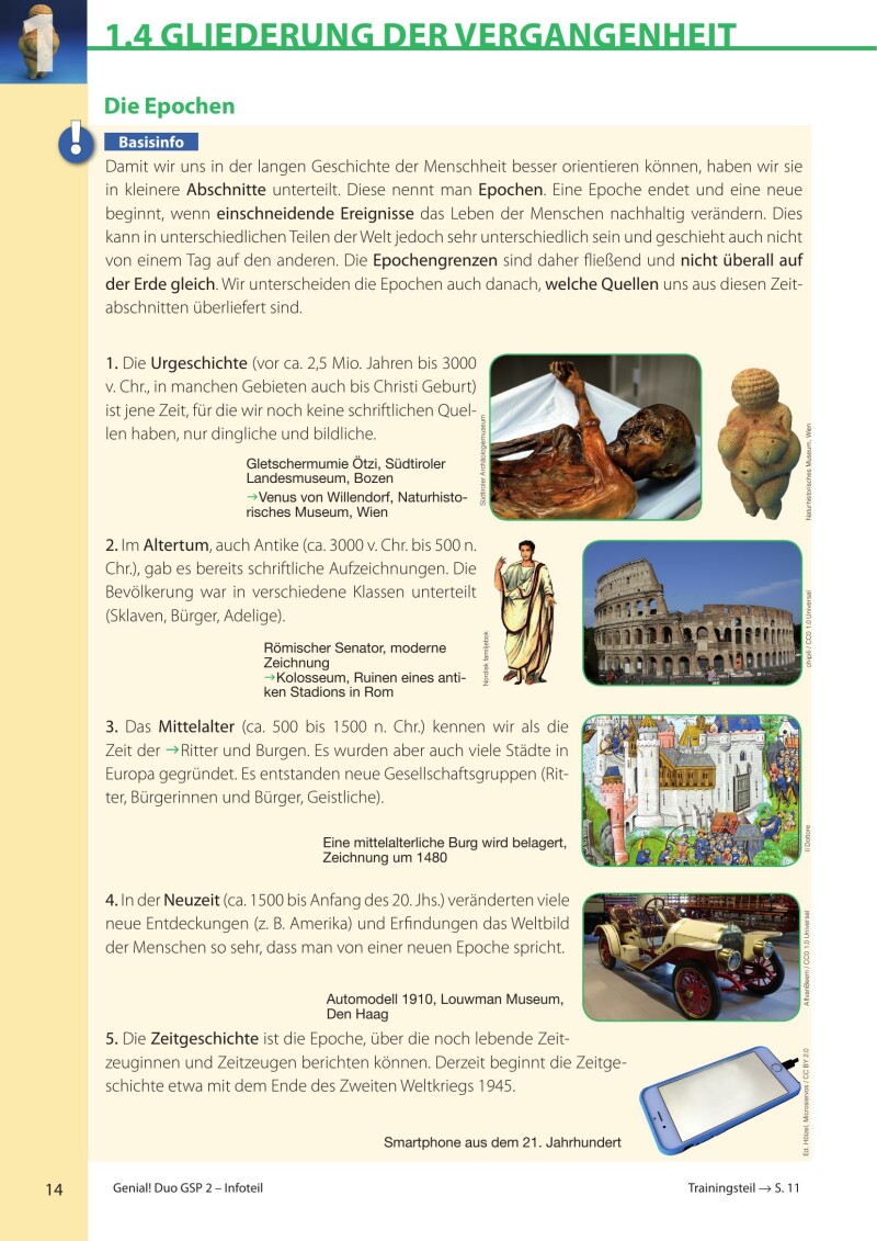 Genial! DUO Geschichte 2 - Info-Teil