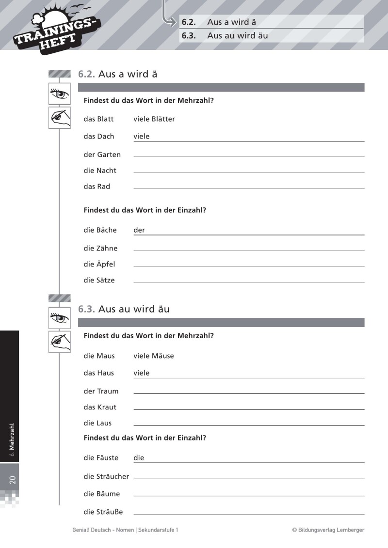 Genial! Deutsch – Trainingsheft Nomen – Sek 1