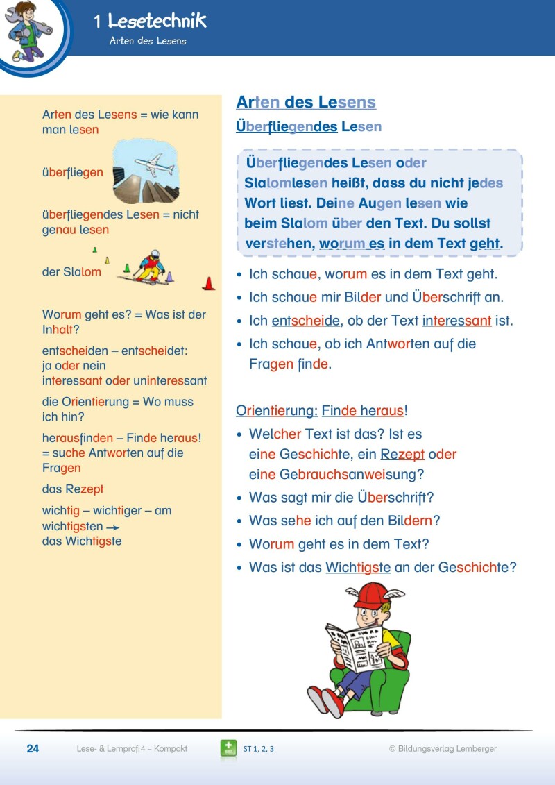 Lese- und Lernprofi 4 KOMPAKT – Schulbuch mit Silbenschrift v1.0