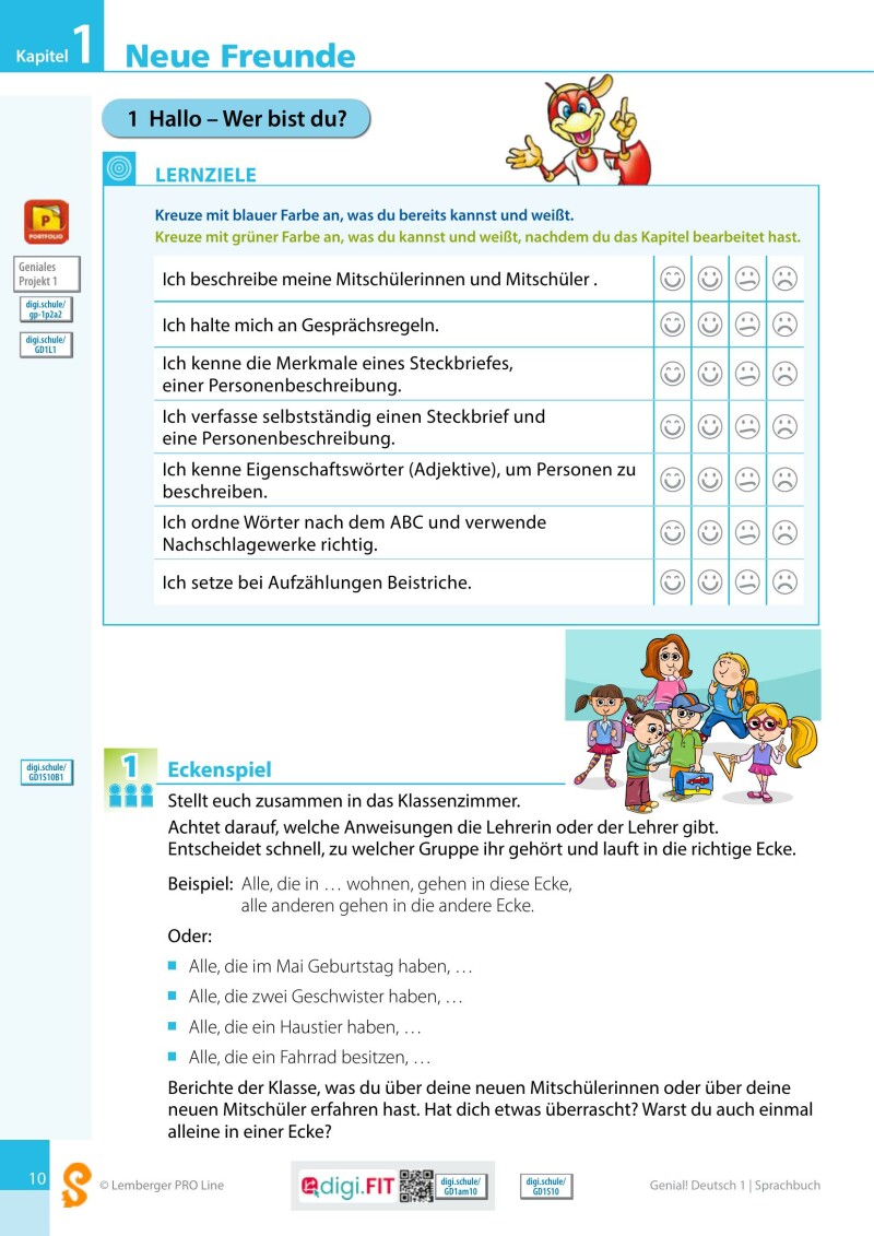 Genial! Deutsch 1 – Sprachbuch IKT LP’23 v.1.2 / Schulbuch