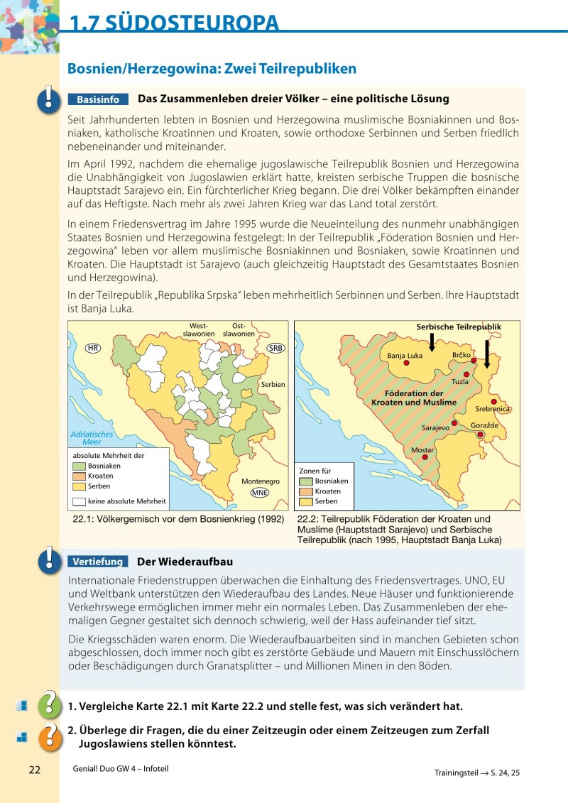 Genial! DUO Geographie/Wirtschaftskunde 4 - Info-Teil