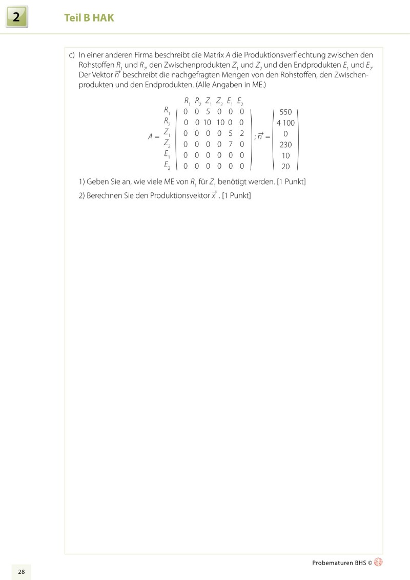 Mathematik BHS - Maturavorbereitung