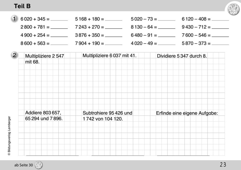 Mathetiger 4 NEU - Schulbuch Tigertrainer - Teil B (für das 2. Semester)
