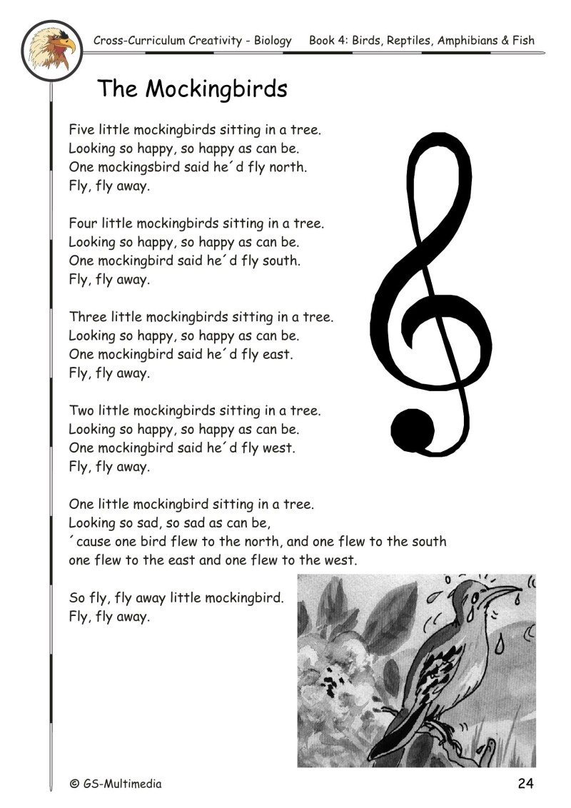 Cross Curriculum Creativity – Biology – Book 4: Birds, Reptiles, Amphibians and Fish