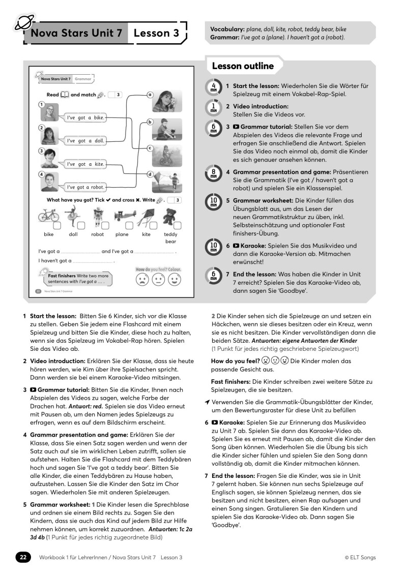 Planet Pop: Workbook 1 - Arbeitsblätter für LehrerInnen, Planet Pop - Units 1 - 29