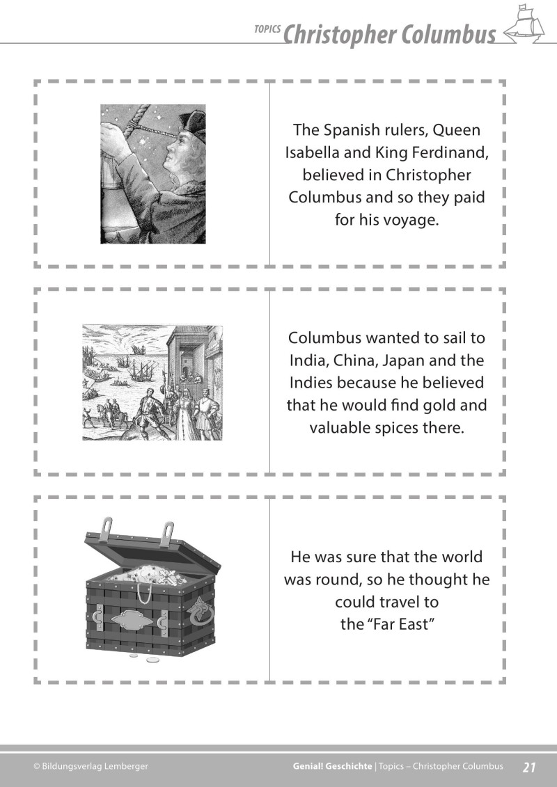 Genial! Geschichte 3 – topics 1: Columbus