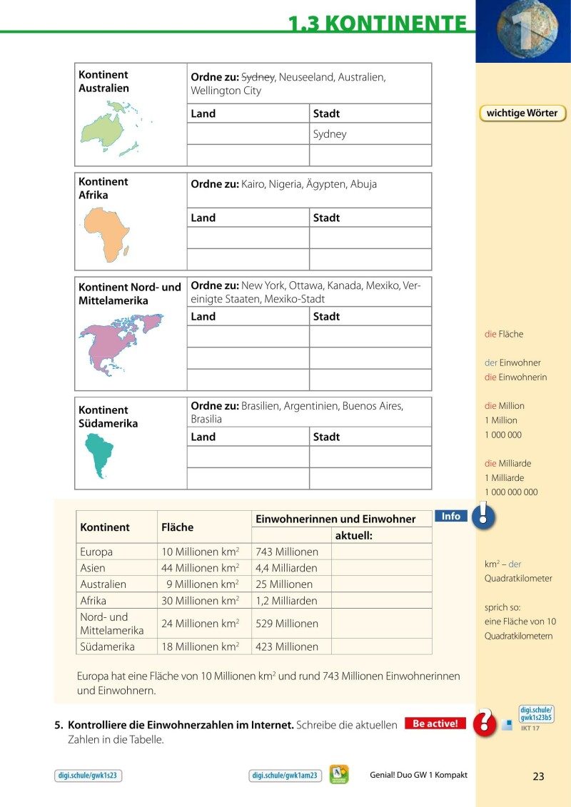 Genial! DUO Geographie 1 - KOMPAKT (mit Wortschatzheft und Lösungsheft)