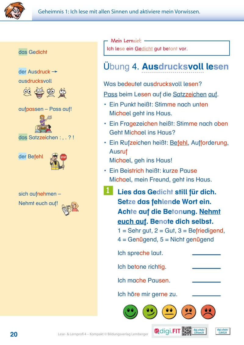 Lese- und Lernprofi 4 KOMPAKT LP’23 v1.1 / Schulbuch – silbierte Ausgabe