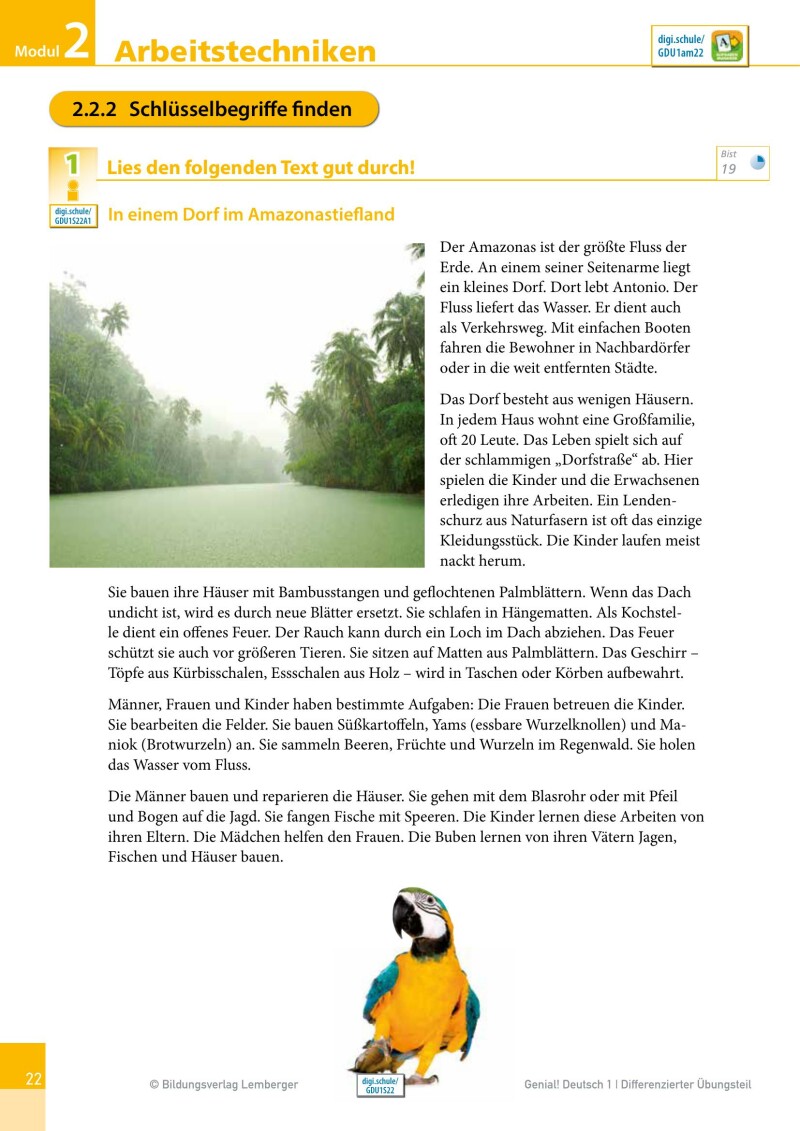 Genial! Deutsch 1 – Sprachbuch IKT / Schulbuch Differenzierter Übungsteil – Classic