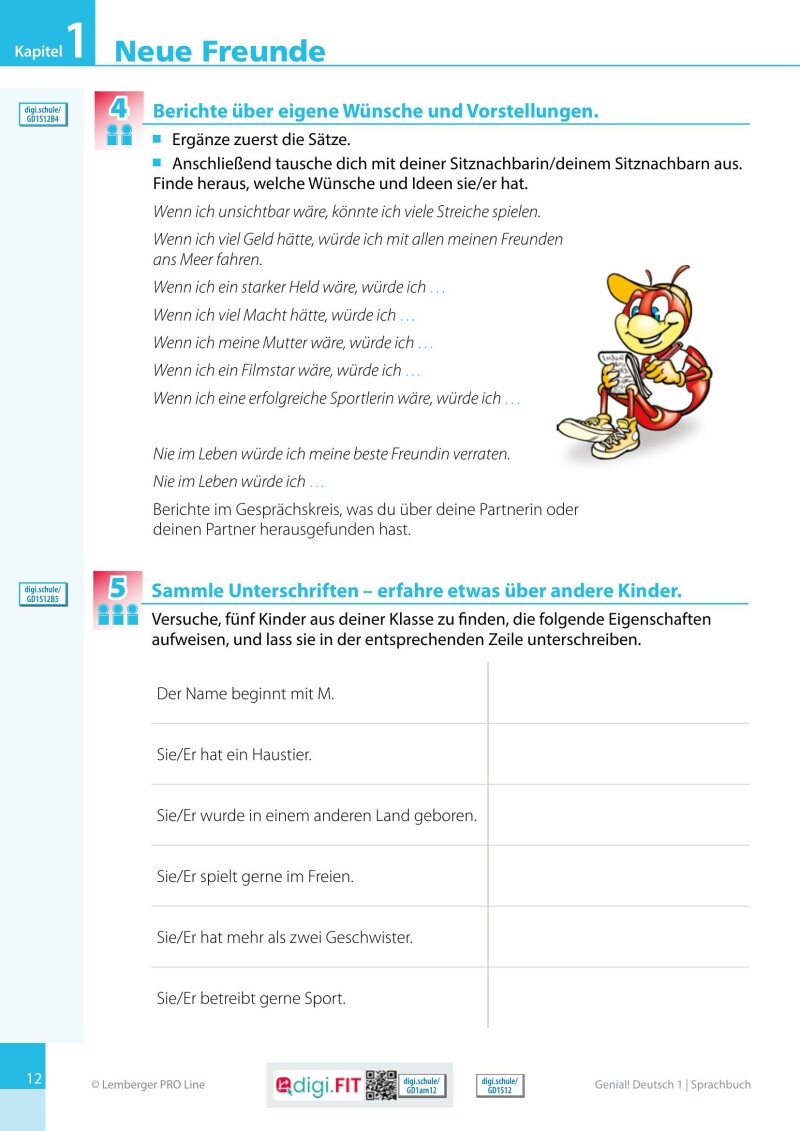 Genial! Deutsch 1 – Sprachbuch IKT LP’23 v.1.2 / Schulbuch