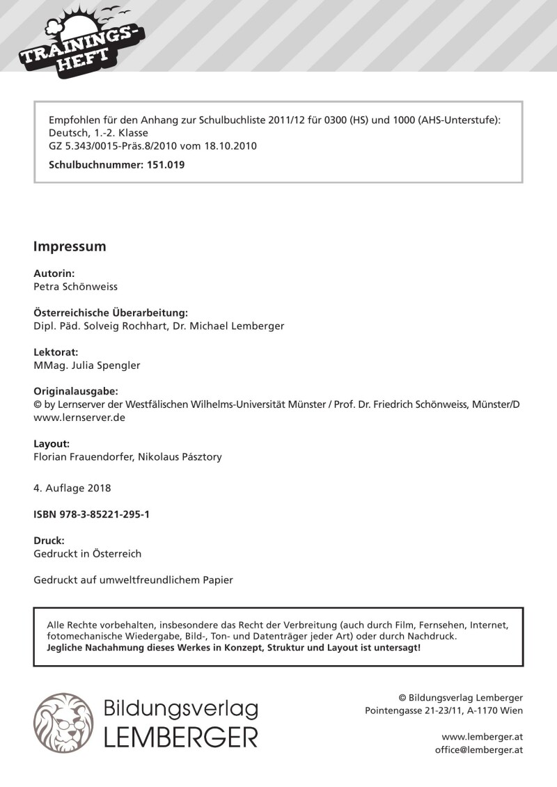Genial! Deutsch – Trainingsheft s-Laute – Sek 1