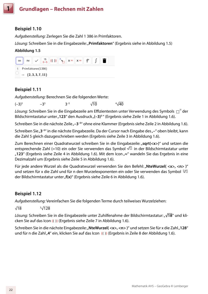 Mathematik AHS Oberstufe – Geogebra