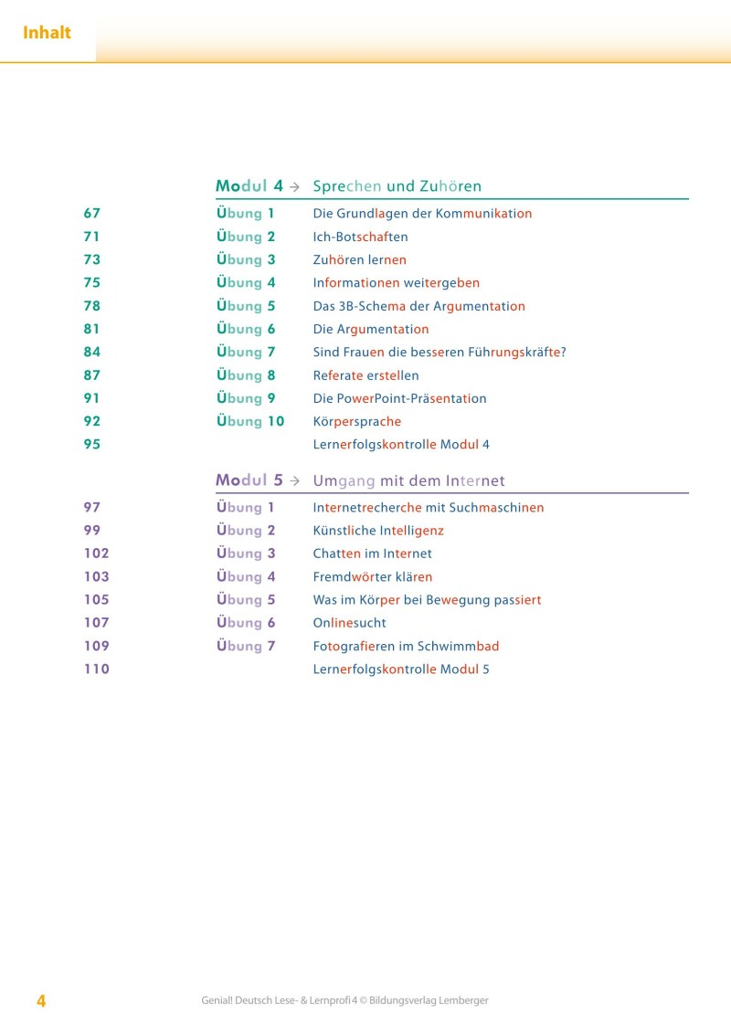 Genial! Deutsch 4 – Lese- und Lernprofi IKT LP’23 v.1.1 / Schulbuch silbierte Ausgabe