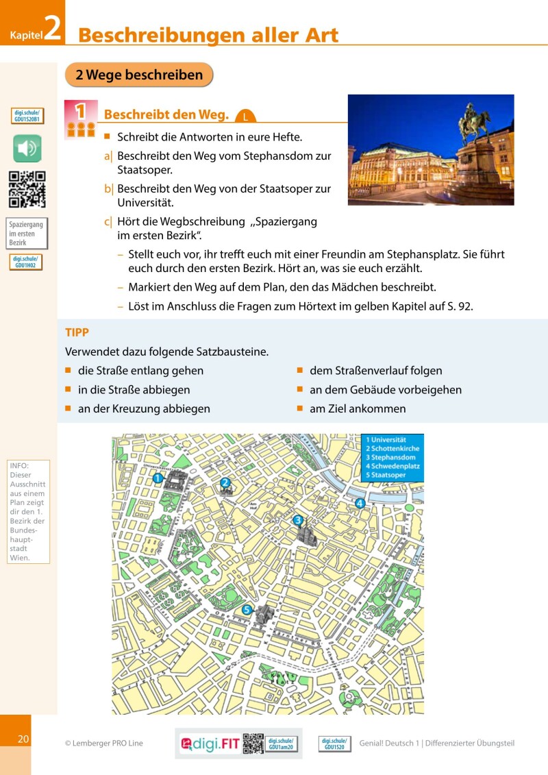 Genial! Deutsch 1 – Sprachbuch IKT LP’23 v.1.2 / Differenzierter Übungsteil mit Gratis E-Book; PLUS-Versionen mit der Vollversion eSquirrel