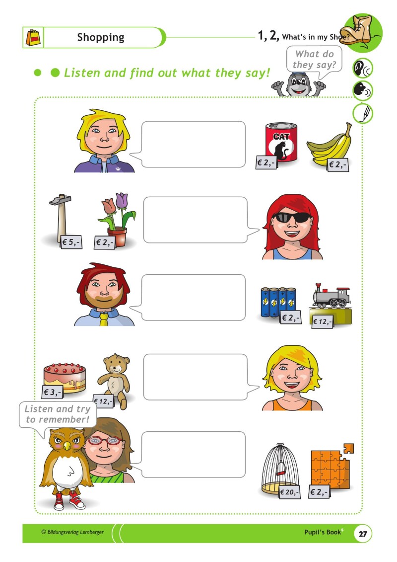 1,2, What's in my Shoe? - Pupil's Book 4