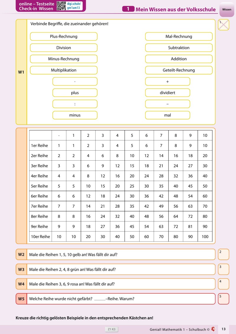 Genial! Mathematik 1 – Schulbuch IKT LP‘23 v.1.3