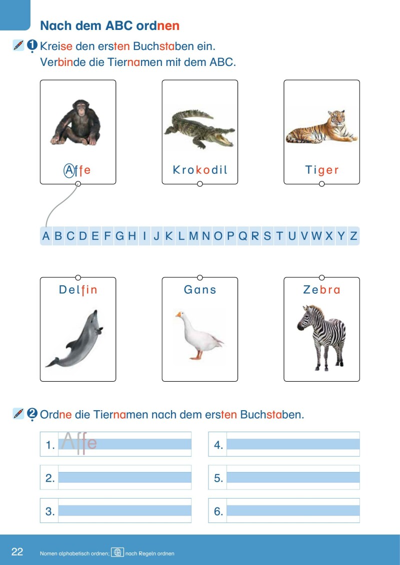 ABC der Tiere 2 – Schulbuch Kompaktausgabe: Spracharbeitsheft A (1. Semester) mit Silbenschrift_LP’23